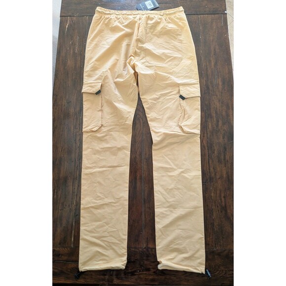 American Stitch Women's Size XL Nylon Cargo Utility Pants Joggers Khaki Yellow - Picture 12 of 12